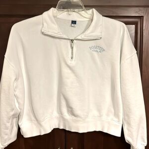 Women’s Positive Attitude Old Navy cropped sweatshirt large